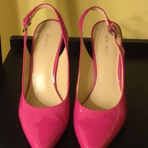 Nine West sling back heels